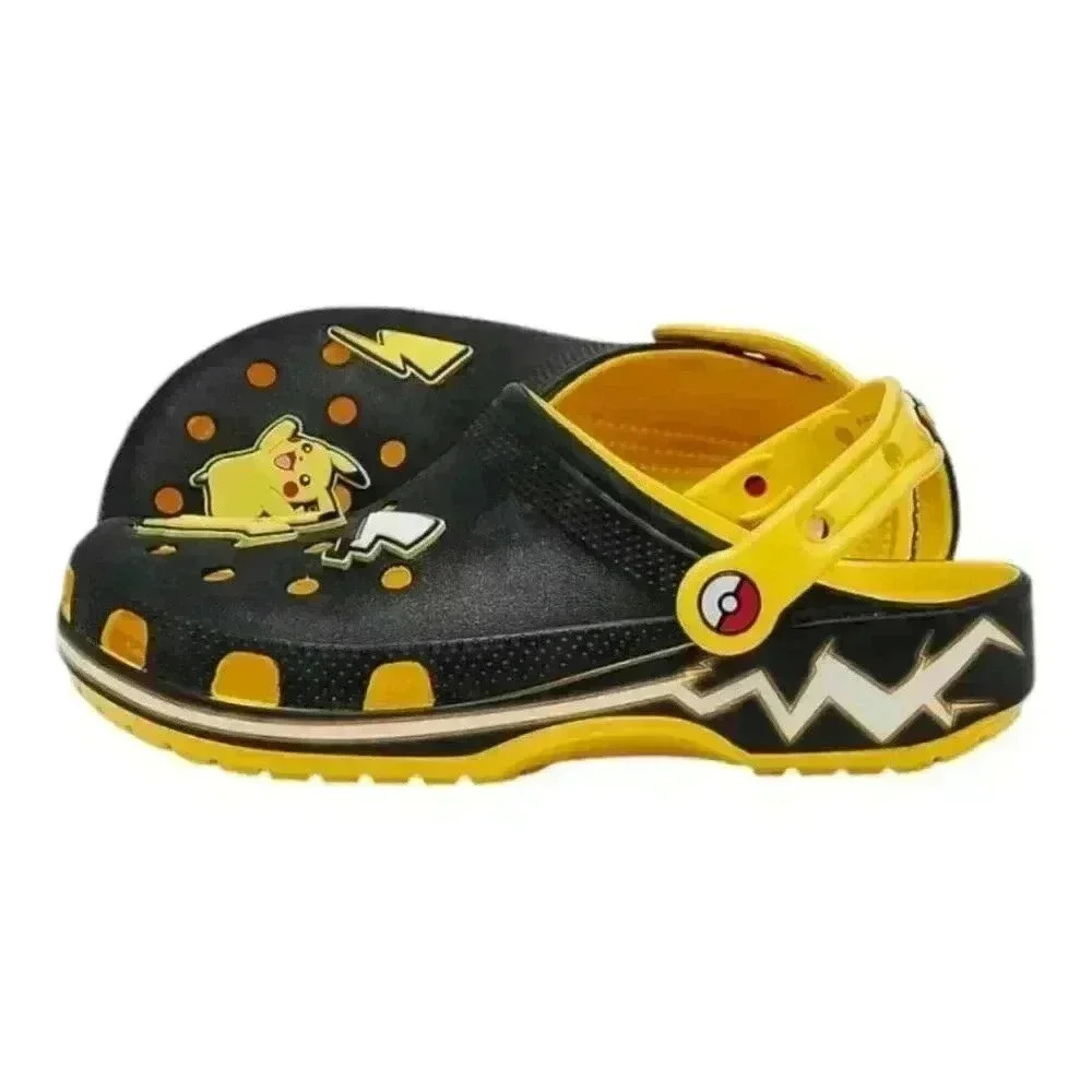 NWT Big Kids' Crocs x Pokemon Pikachu Classic Clog Shoes - Black - Multisize